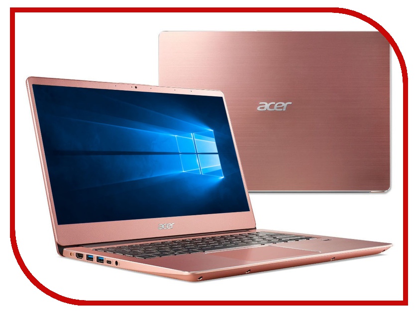 

Ноутбук Acer Swift SF314-56-59BP Pink NX.H4GER.005 (Intel Core i5-8265U 1.6 GHz/8192Mb/256Gb SSD/Intel HD Graphics/Wi-Fi/Bluetooth/Cam/14.0/1920x1080/Windows 10 Home 64-bit), Swift SF314-56-59BP