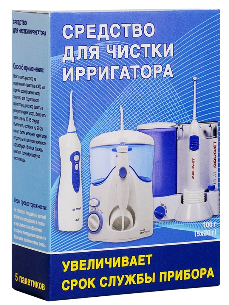 

Аксессуар Средство для чистки ирригатора Кварк 5х20г