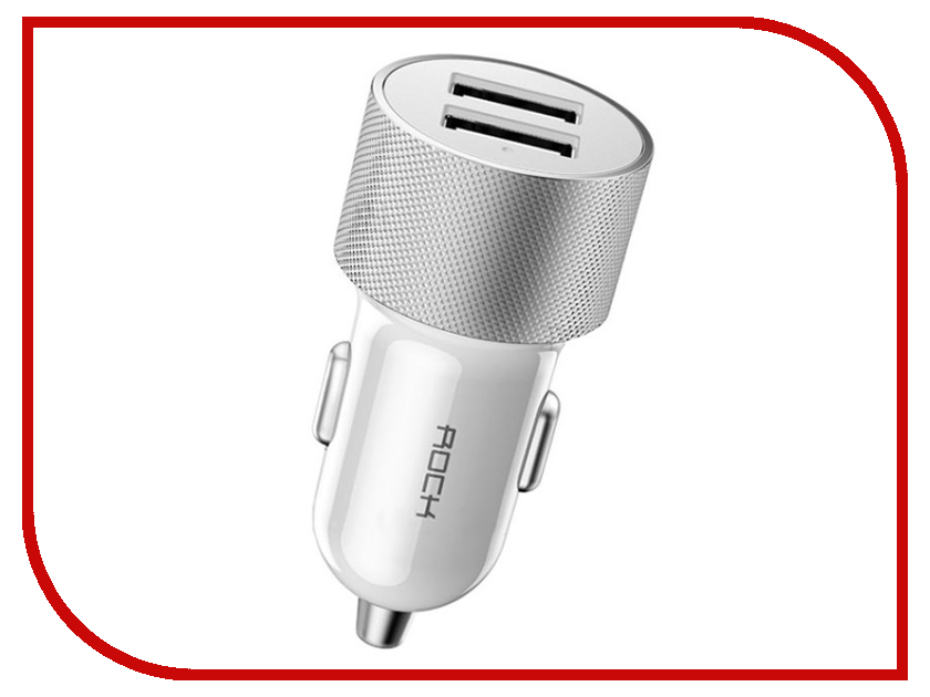 фото Зарядное устройство Rock H3 2xUSB 2.4A White