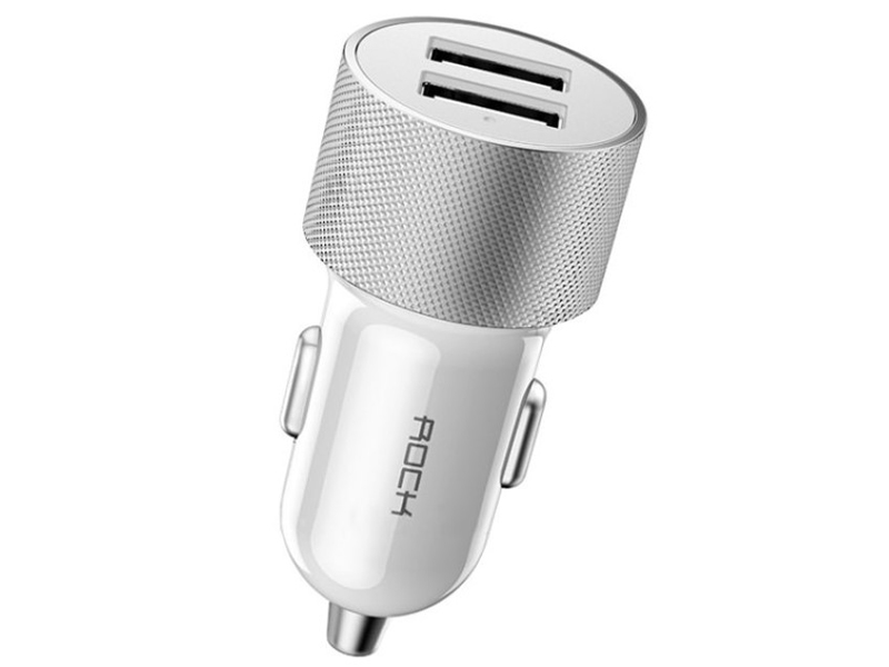 

Зарядное устройство Rock H3 2xUSB 2.4A White, H3