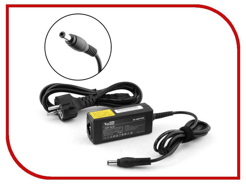 

Блок питания TopON TOP-TA30 19V 1.58A 5.5x2.5mm 30W для Toshiba N300/UX Series, TOP-TA30