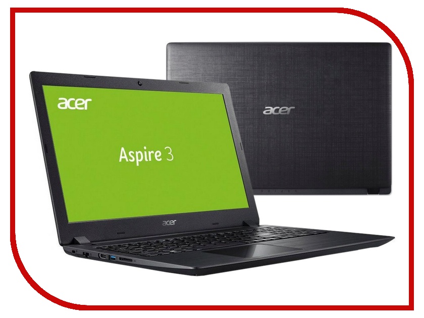 фото Ноутбук Acer Aspire A315-51-35BG Black NX.GNPER.046 (Intel Core i3-7020U 2.3 GHz/6144Mb/256Gb SSD/Intel HD Graphics/Wi-Fi/Bluetooth/Cam/15.6/1920x1080/Windows 10 Home 64-bit)