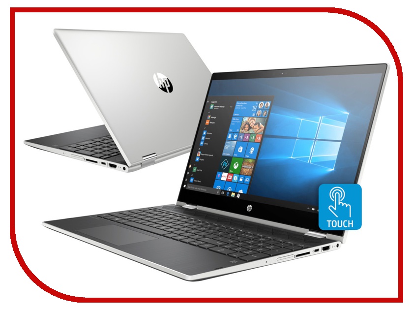 фото Ноутбук HP Pavilion x360 15-cr0000ur Mineral Silver 4GY31EA (Intel Pentium 4415U 2.3 GHz/4096Mb/1000Gb/Intel HD Graphics/Wi-Fi/Bluetooth/Cam/15.6/1920x1080/Touchscreen/Windows 10 Home 64-bit) Hp (hewlett packard)