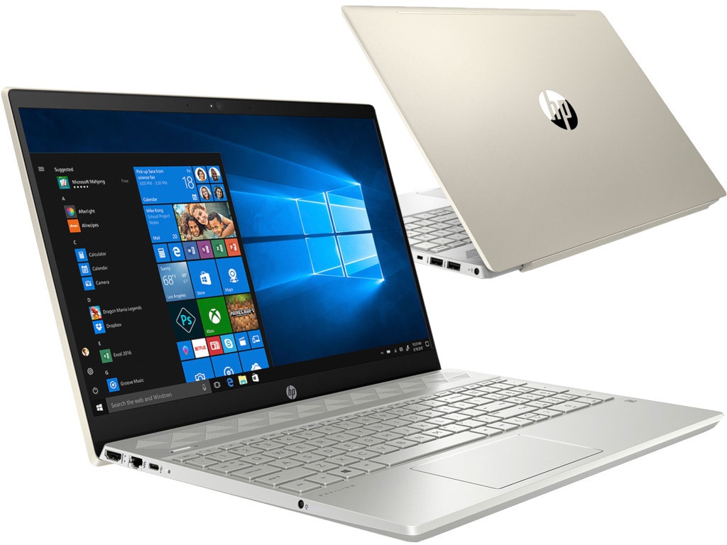 

Ноутбук HP Pavilion 15-cs1002ur Pale Gold 5CT78EA (Intel Core i7-8565U 1.8 GHz/16384Mb/1000Gb+256Gb SSD/nVidia GeForce MX150 4096Mb/Wi-Fi/Bluetooth/Cam/15.6/1920x1080/Windows 10 Home 64-bit), Pavilion 15-cs1002ur
