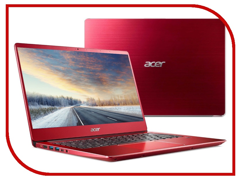 фото Ноутбук Acer Swift 3 SF314-56-5340 Red NX.H4JER.002 (Intel Core i5-8265U 1.6 GHz/8192Mb/256Gb SSD/No ODD/Intel HD Graphics/Wi-Fi/Bluetooth/Cam/14.0/1920x1080/Linux)