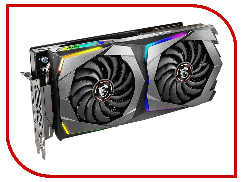 фото Видеокарта MSI GeForce RTX 2070 1710Mhz PCI-E 3.0 8192Mb 14000Mhz 256 bit USB-C HDMI 3xDP RTX 2070 GAMING X 8G