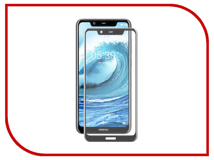 

Аксессуар Защитное стекло Mobius для Nokia 5.1 Plus 3D Full Cover Black 4232-249, 4232-249