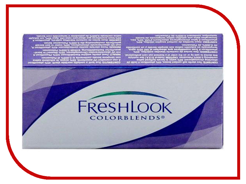 фото Контактные линзы Alcon FreshLook ColorBlends 2 (2 линзы / 8.6 / 0) Brown