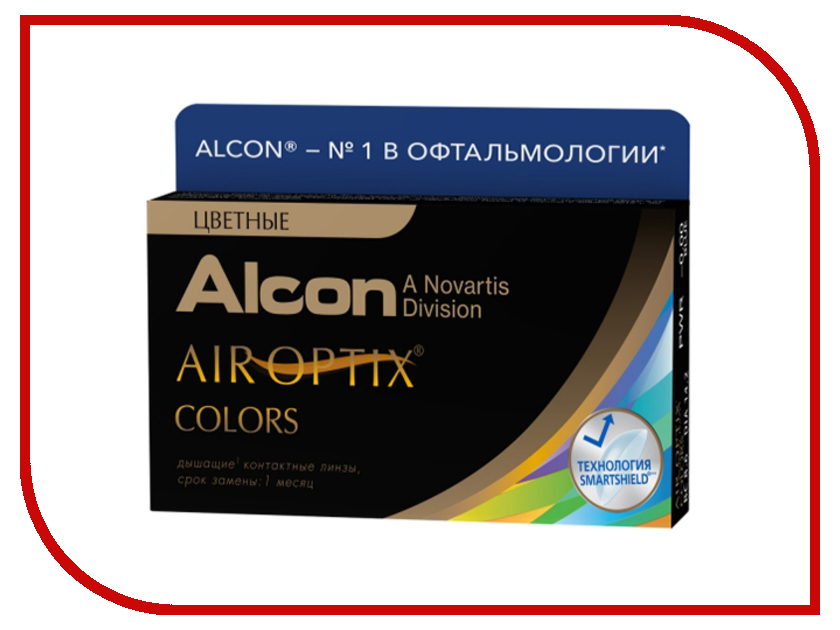 фото Контактные линзы Alcon Air Optix Colors 2 (2 линзы / 8.6 / 0) Blue