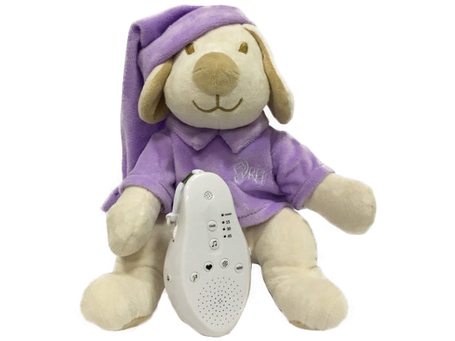 

Игрушка Drema BabyDou 114 Собачка для сна с белым и розовым шумом Purple, BabyDou 114