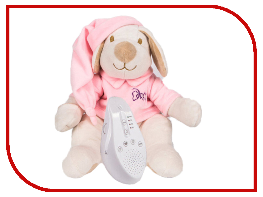 

Игрушка Drema BabyDou 113 Собачка для сна с белым и розовым шумом Pink, BabyDou 113