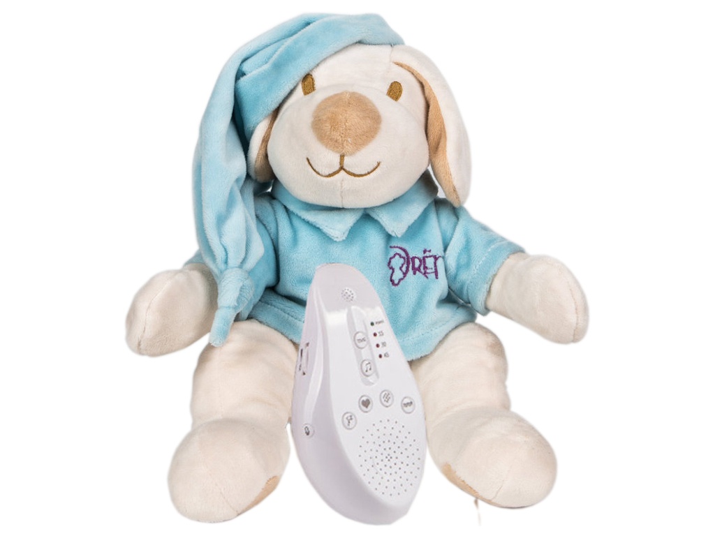 

Игрушка Drema BabyDou 112 Собачка для сна с белым и розовым шумом Blue, BabyDou 112