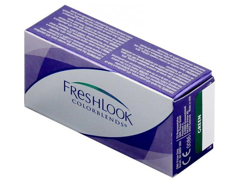 фото Контактные линзы Alcon FreshLook Colors 2 (2 линзы / 8.6 / 0) Green