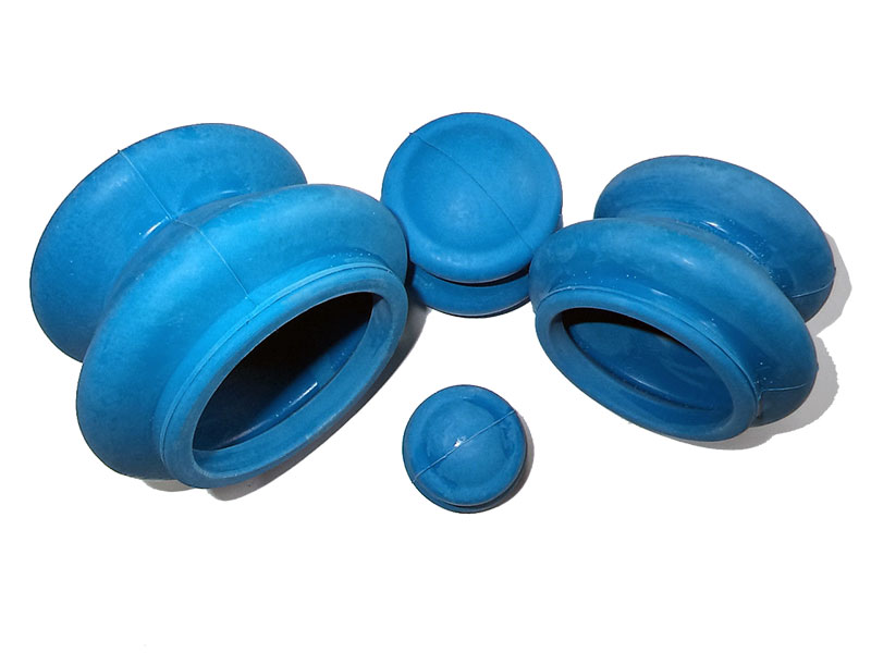 фото Массажер банки для вакуумного массажа экотех из антиаллергенной резины 4шт 3057 blue