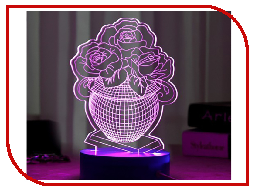 

3D лампа Veila 3D Ваза с цветами 1048, 1048