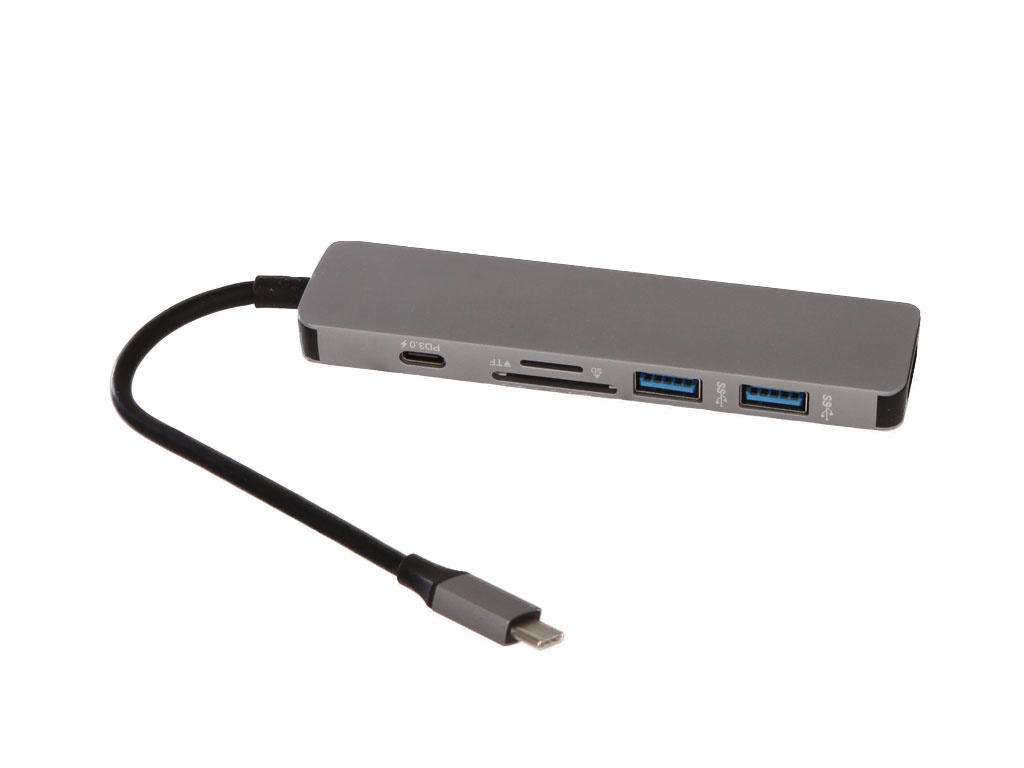 

Хаб USB Gurdini USB-C Epxpander to USB-C/HDMI 4K/USB3.0/Card Reader для APPLE MacBook Graphite 907841, 90784