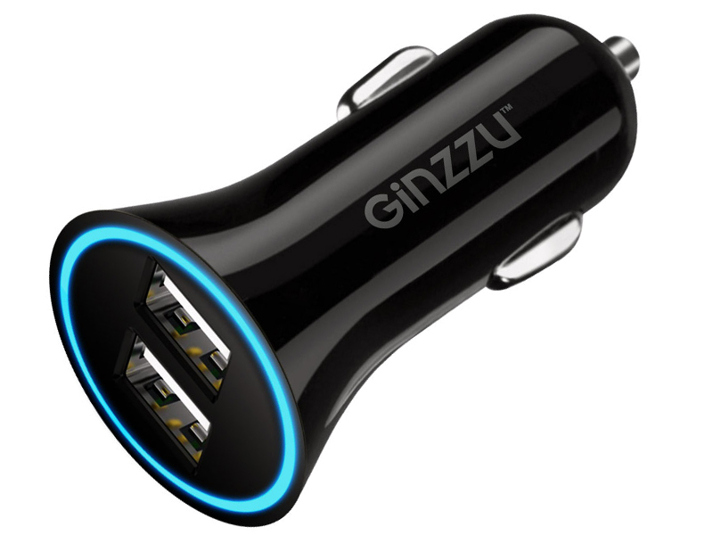 

Зарядное устройство Ginzzu 2xUSB 2.4A GA-4012UB, GA-4012UB