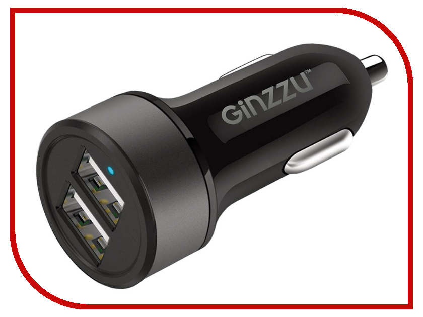 

Зарядное устройство Ginzzu 2xUSB 2.1A GA-4011UB, GA-4011UB