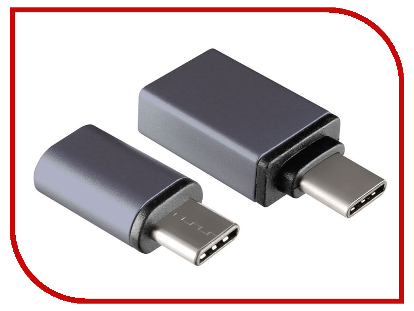 фото Аксессуар Ginzzu USB - USB Type-C 3.1 / MicroUSB Adapter Black GC-885B