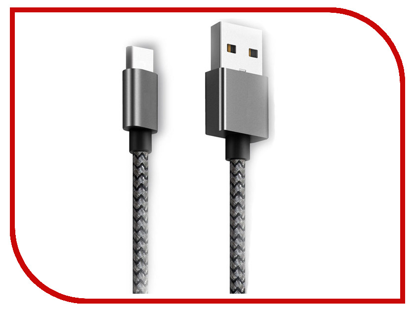 фото Аксессуар Ginzzu USB - USB Type-C 25cm Black GC-152B