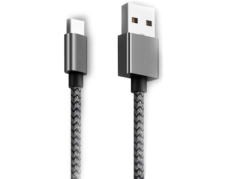 фото Аксессуар Ginzzu USB - USB Type-C 25cm Black GC-152B