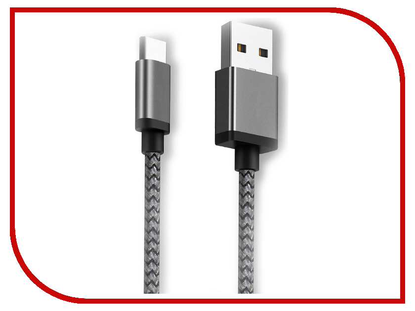 фото Аксессуар Ginzzu USB - USB Type-C 1.2m Black GC-808B