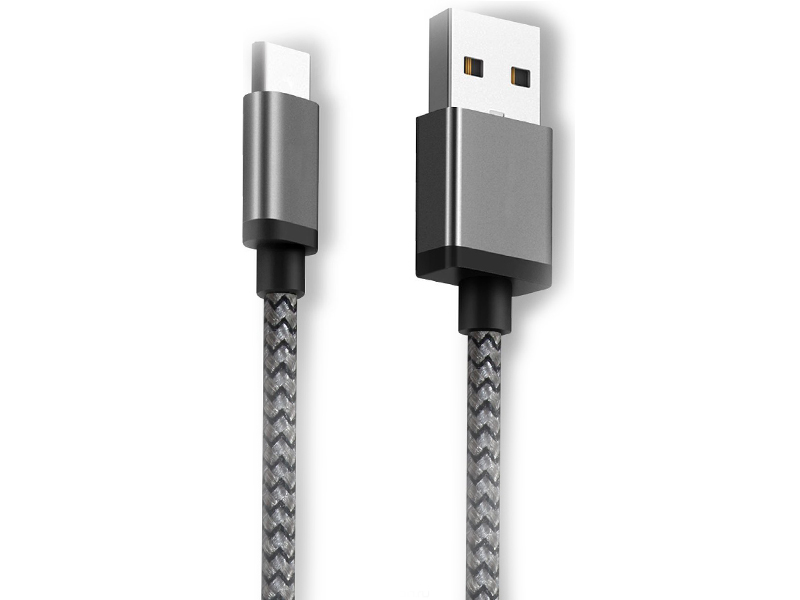 фото Аксессуар Ginzzu USB - USB Type-C 1.2m Black GC-808B