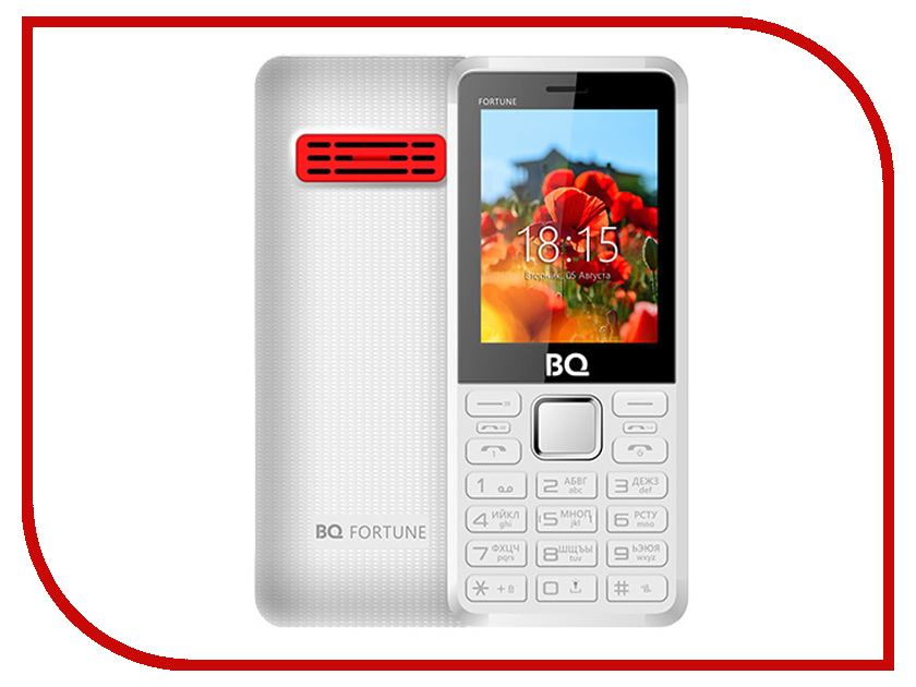 

Сотовый телефон BQ BQ-2436 Fortune Power White-Red, BQ-2436 Fortune Powe