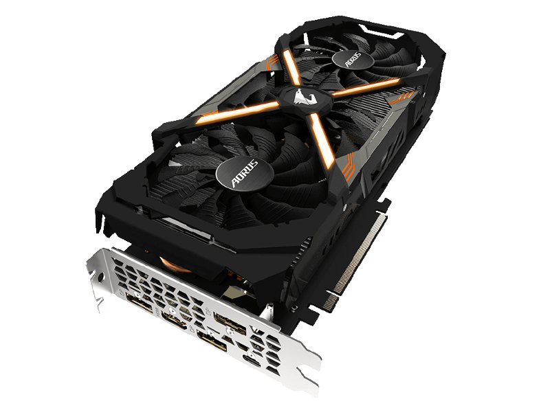 фото Видеокарта GigaByte GeForce RTX 2060 XTREME 1680Mhz PCI-E 3.0 6144Mb 14140Mhz 192 bit HDMI USB-C 3xDP HDCP GV-N2060AORUS X-6GC