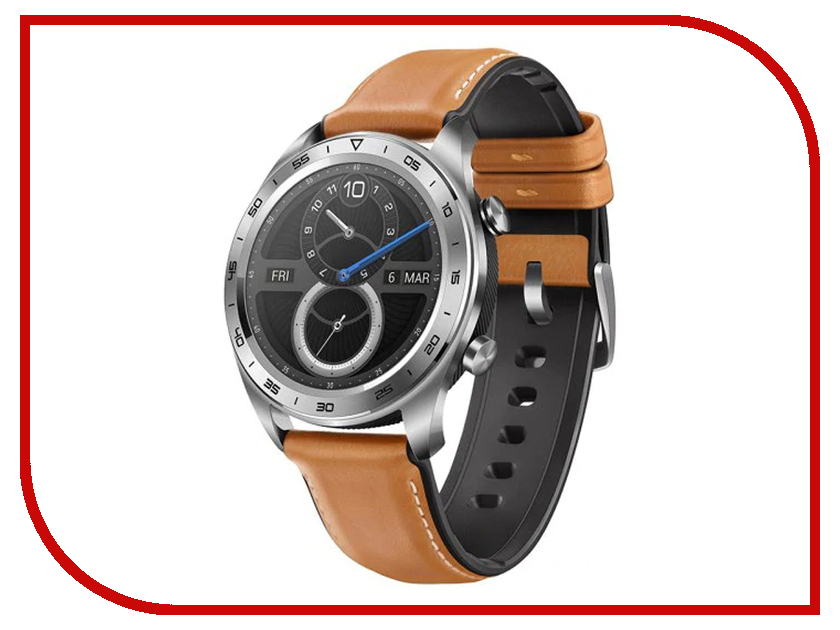 

Умные часы Honor Watch Magic Leather Silver 55023406, Watch Magic Leather