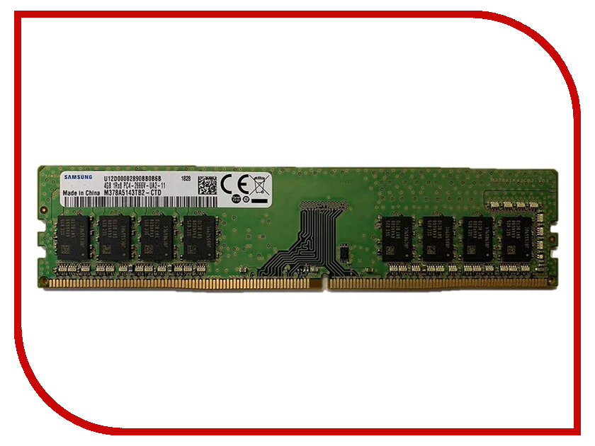 фото Модуль памяти Samsung DDR4 DIMM 2666MHz PC4-21300 CL19 - 4Gb M378A5143TB2-CTD
