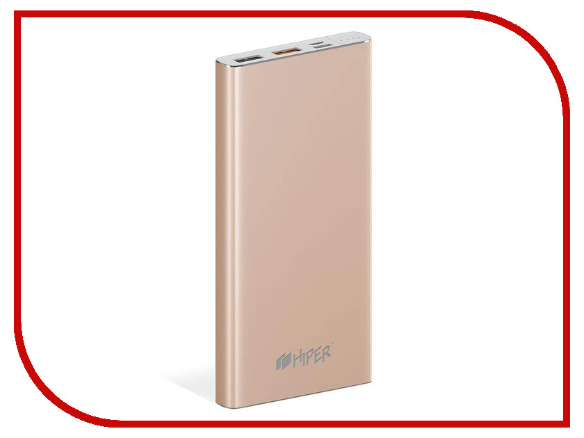 

Аккумулятор HIPER MPX10000 10000mAh Gold, MPX10000 GOLD