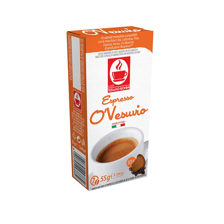 

Капсулы Caffe Tiziano Bonini Espresso O Vesuvio Compatibile Nespresso