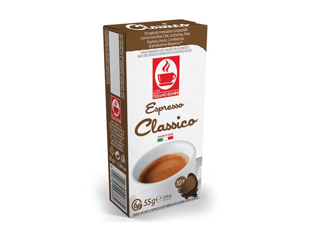 

Капсулы Caffe Tiziano Bonini Espresso Classico Compatibile Nespresso