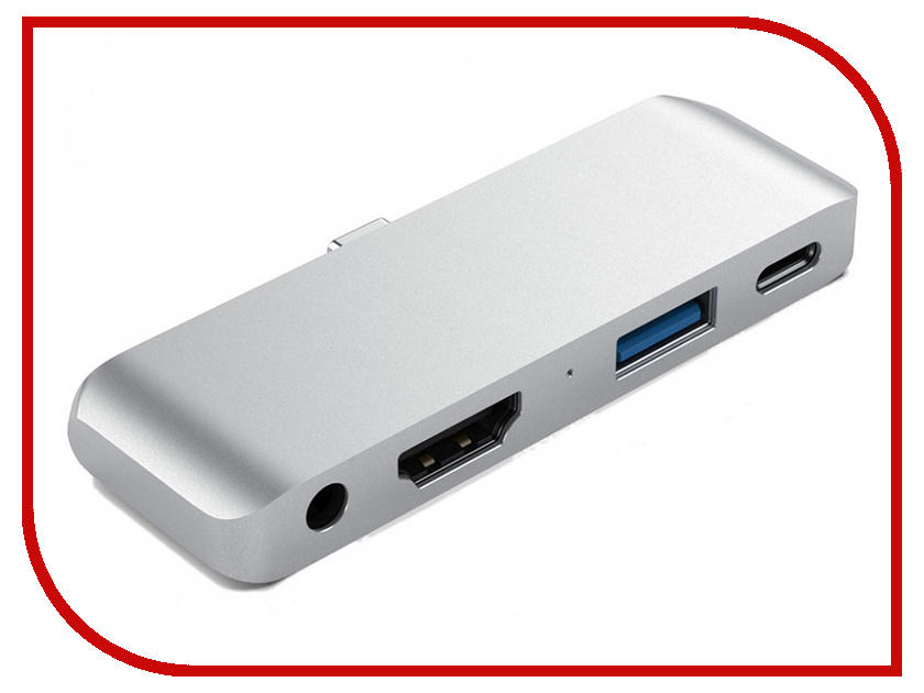 фото Хаб USB Satechi Aluminum Type-C Mobile Pro Hub ST-TCMPHS Silver