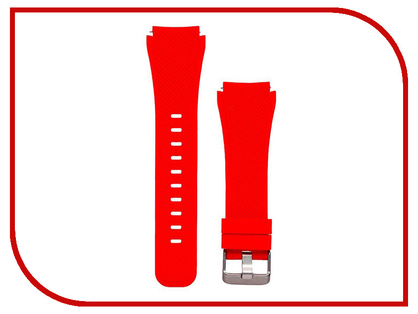 фото Аксессуар Ремешок для Samsung Gear S3 Frontier/Gear S3 Classic/Galaxy Watch 46mm Activ Silicone Red 93089