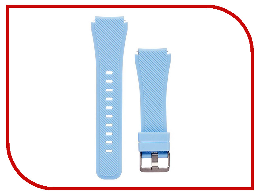 фото Аксессуар Ремешок для Samsung Gear S3 Frontier/Gear S3 Classic/Galaxy Watch 46mm Activ Silicone Light Blue 93086