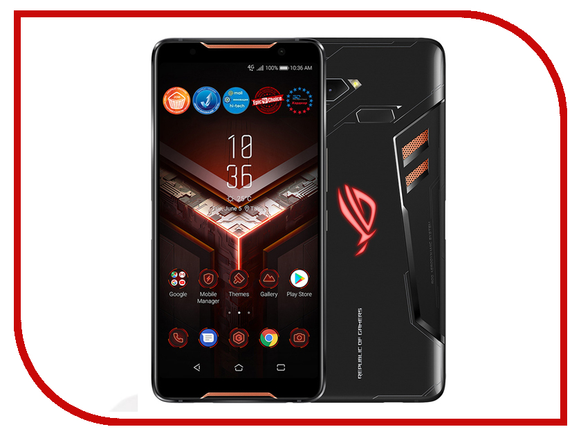 

Сотовый телефон ASUS ROG Phone ZS600KL 512GB Black, ROG Phone ZS600KL