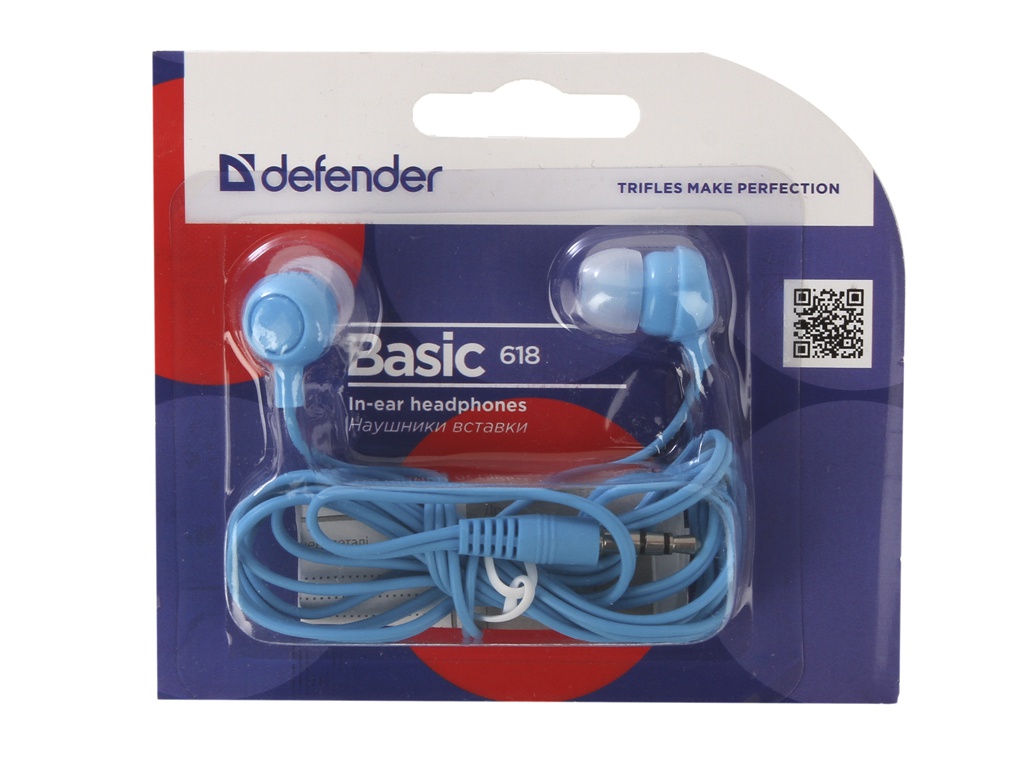 фото Наушники defender basic 618 blue 63628