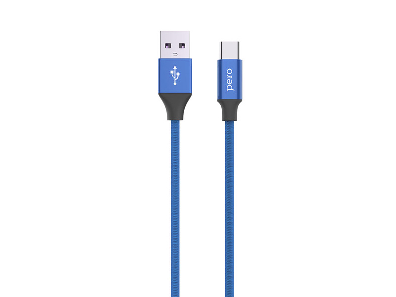 фото Аксессуар Pero DC-02 USB - Type-C 2.4А 1m PRDC-02TC1MBL Blue