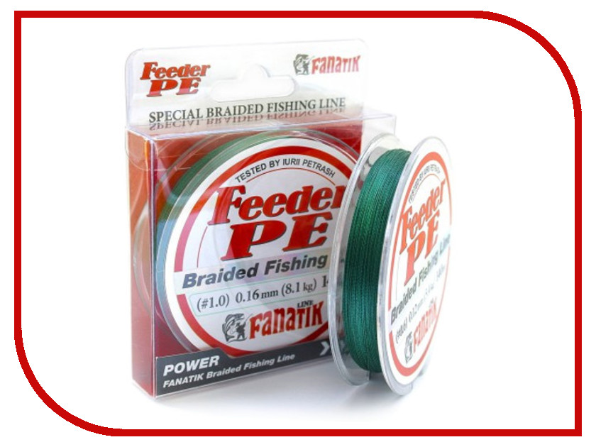 

Леска Fanatik Feeder PE X4 (#1,0) 0.16mm 140m Green FPEX414010G, FPEX414010G