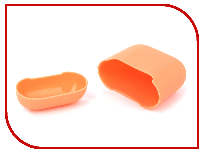 

Аксессуар Чехол Gurdini Ultra Slim Silicone для Airpods Peach 907788, 907788