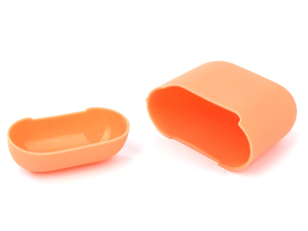 

Аксессуар Чехол Gurdini Ultra Slim Silicone для Airpods Peach 907788, 907788
