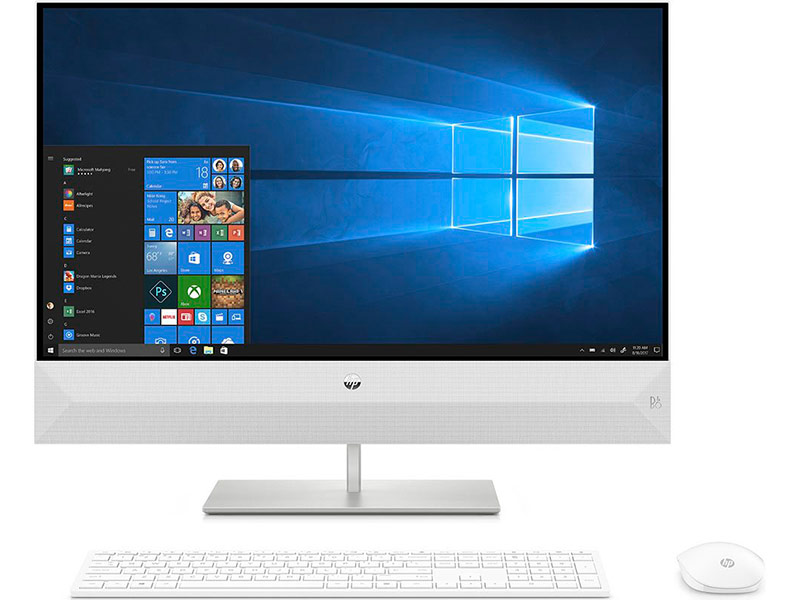 

Моноблок HP Pavilion 27 I 27-xa0006ur AiO White 4XC43EA (Intel Core i3-8100T 3.1 GHz/8192Mb/1Tb/No ODD/Graphics 630/Wi-Fi/Bluetooth/Cam/27.0/1920х1080/Windows 10), 27-xa0006ur