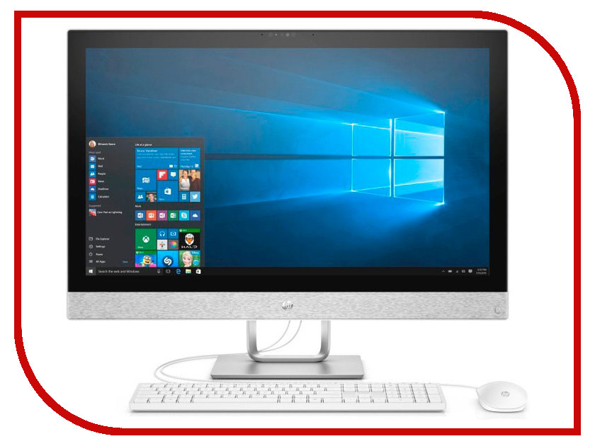 

Моноблок HP Pavilion 27-r106ur White 4HD10EA (Intel Core i3-8100T 3.1 GHz/8192Mb/1Tb/No ODD/HD Graphics 630/Wi-Fi/Bluetooth/Cam/27.0/1920х1080/Windows 10), 27-r106ur