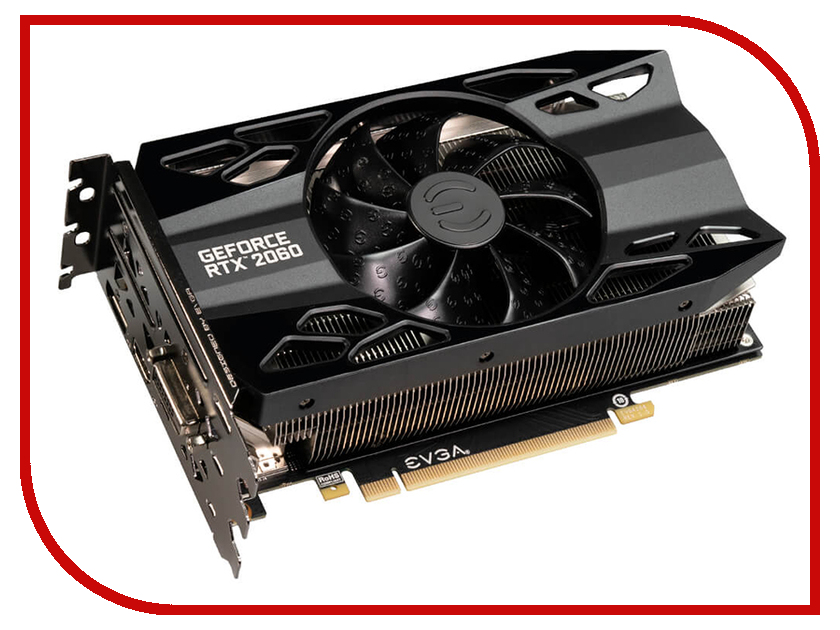 фото Видеокарта EVGA GeForce RTX 2060 XC GAMING 1755Mhz PCI-E 3.0 6144Mb 14000Mhz 192 bit DVI-D DP HDMI 06G-P4-2063-KR