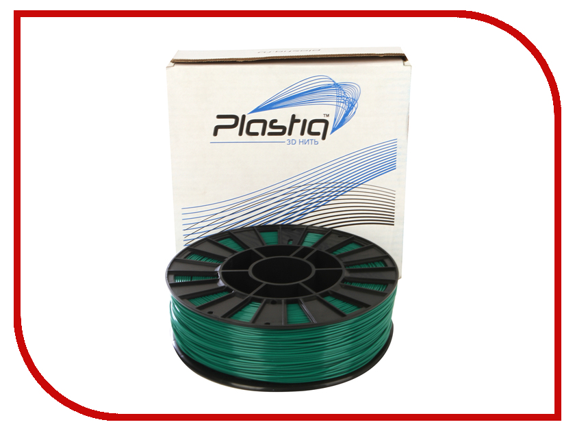 

Аксессуар Plastiq PLA-пластик 1.75mm 900гр Dark Green