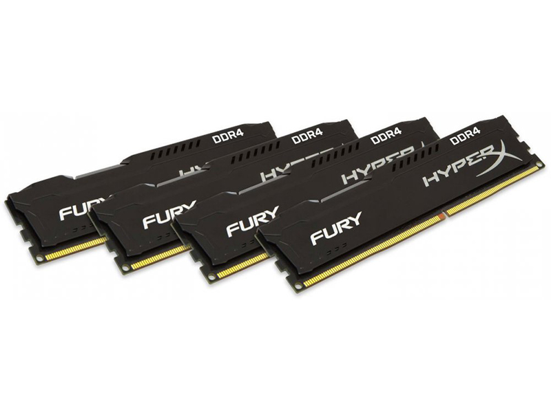 

Модуль памяти Kingston HyperX Fury Black DDR4 DIMM 2400MHz PC4-19200 CL15 - 32Gb KIT (4x8Gb) HX424C15FB2K4/32, HX424C15FB2K4/32