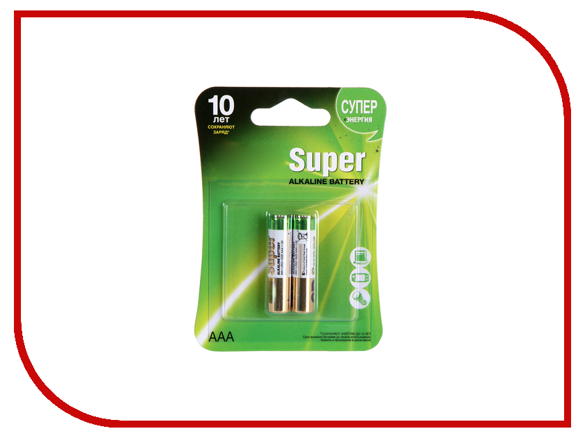 

Батарейка AAA - GP Super Alkaline 24A (2 штуки) 24A-2CR2, Super Alkaline 24A