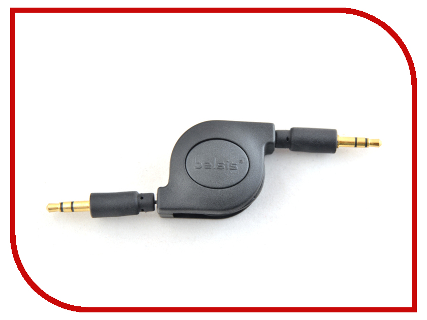 фото Аксессуар Belsis Jack 3.5mm /M - Jack 3.5mm /M 0.8m Black BGL1179